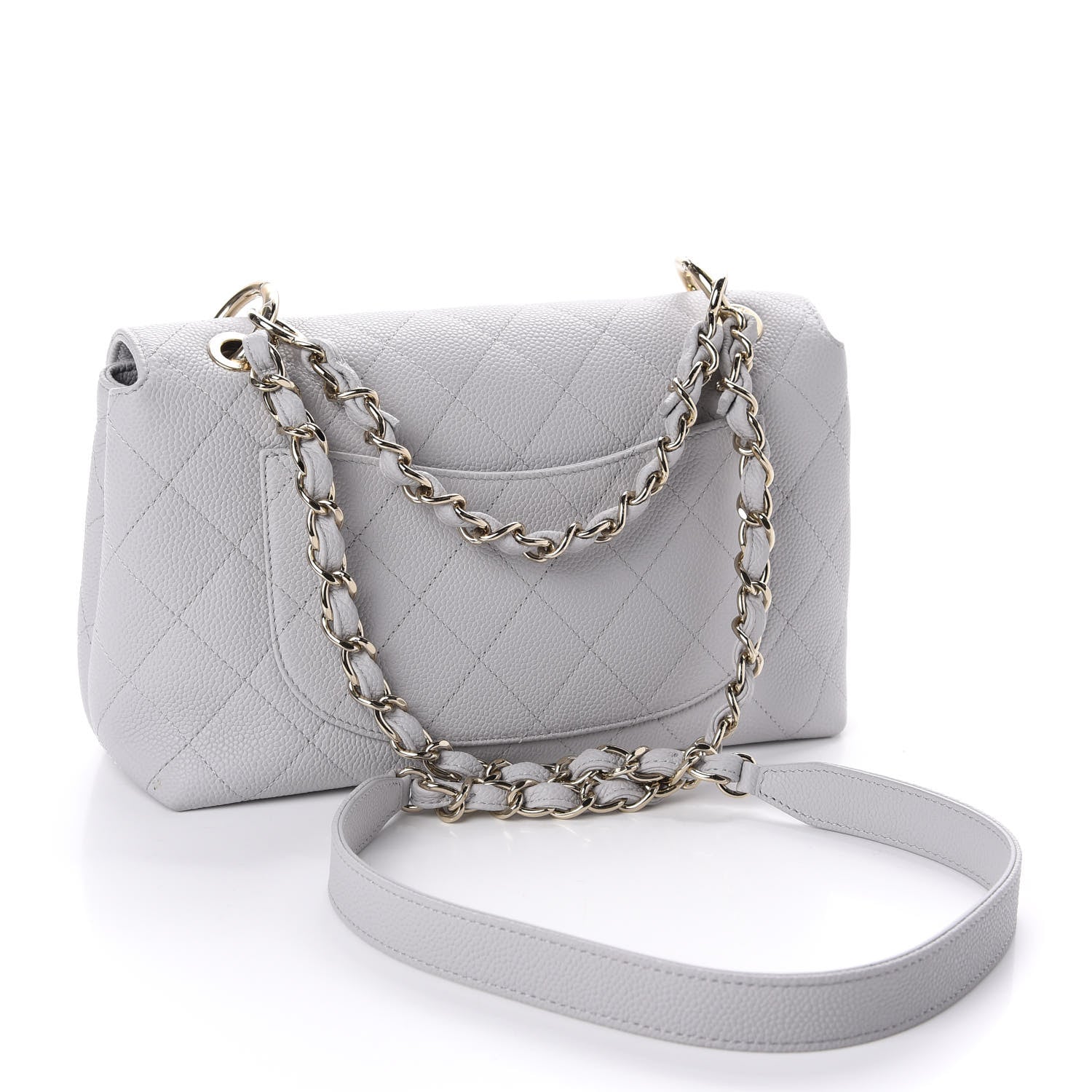 Chanel Caviar Quilted City Walk Flap Light Grey 3 of 11