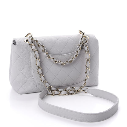 Chanel Caviar Quilted City Walk Flap Light Grey 3 of 11