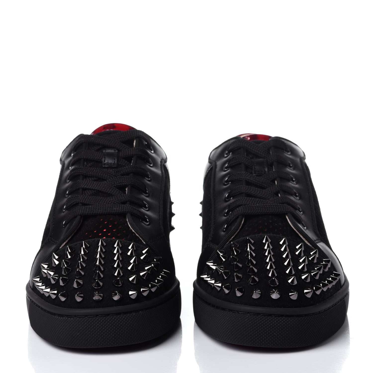 Christian Louboutin Suede Mens Seavaste 2 Orlato Flat Sneakers 42 Black 2 of 14