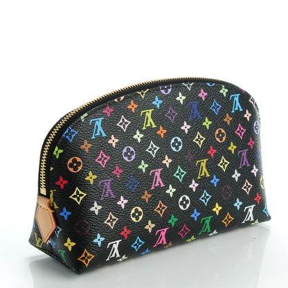 Louis Vuitton Monogram Multicolor Cosmetic Pouch Black Grenade 3 of 7