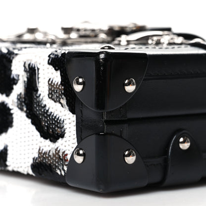 Louis Vuitton Sequins Leopard Petite Malle Black Gris 9 of 12