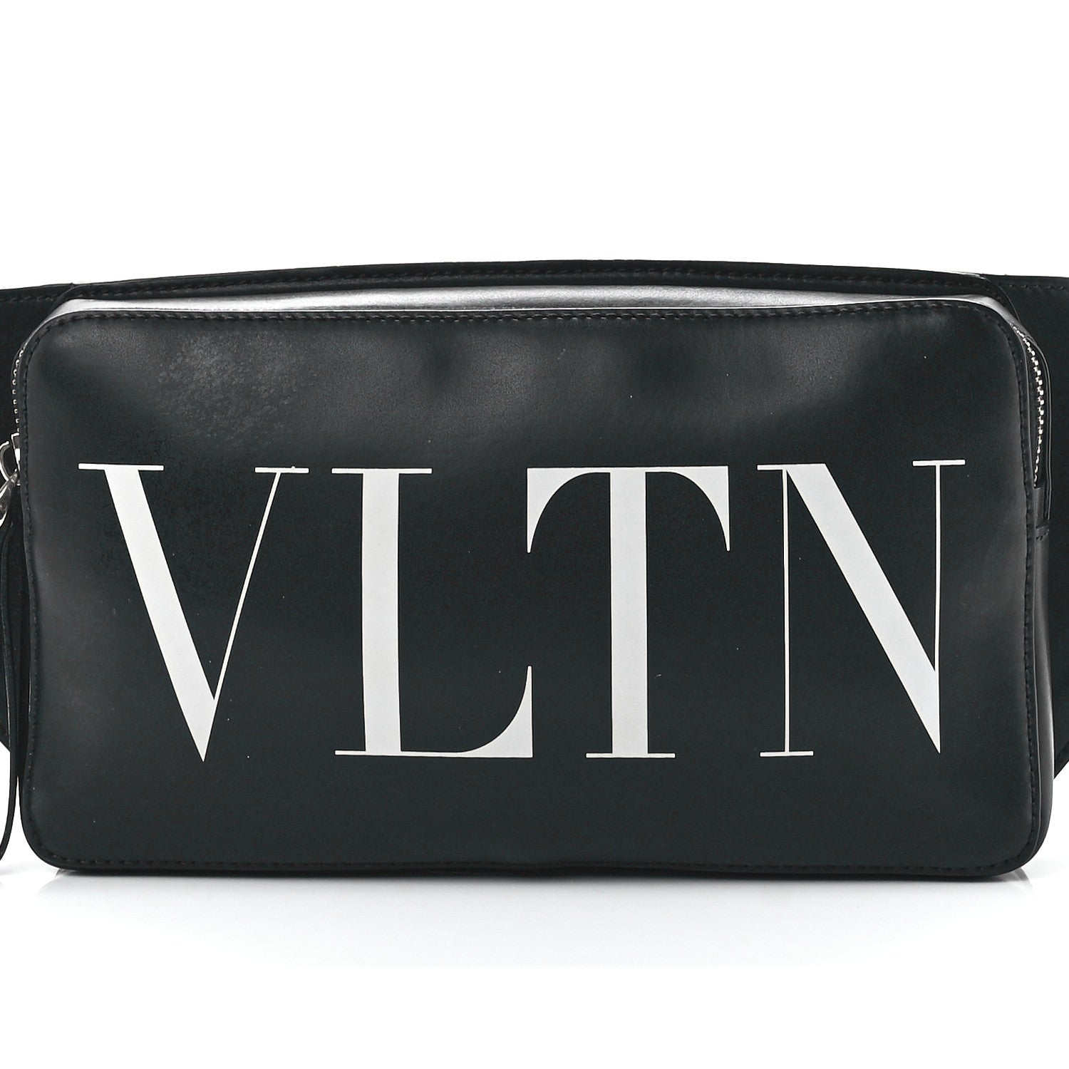 Valentino Garavani Calfskin VLTN Belt Bag Black White 8 of 12