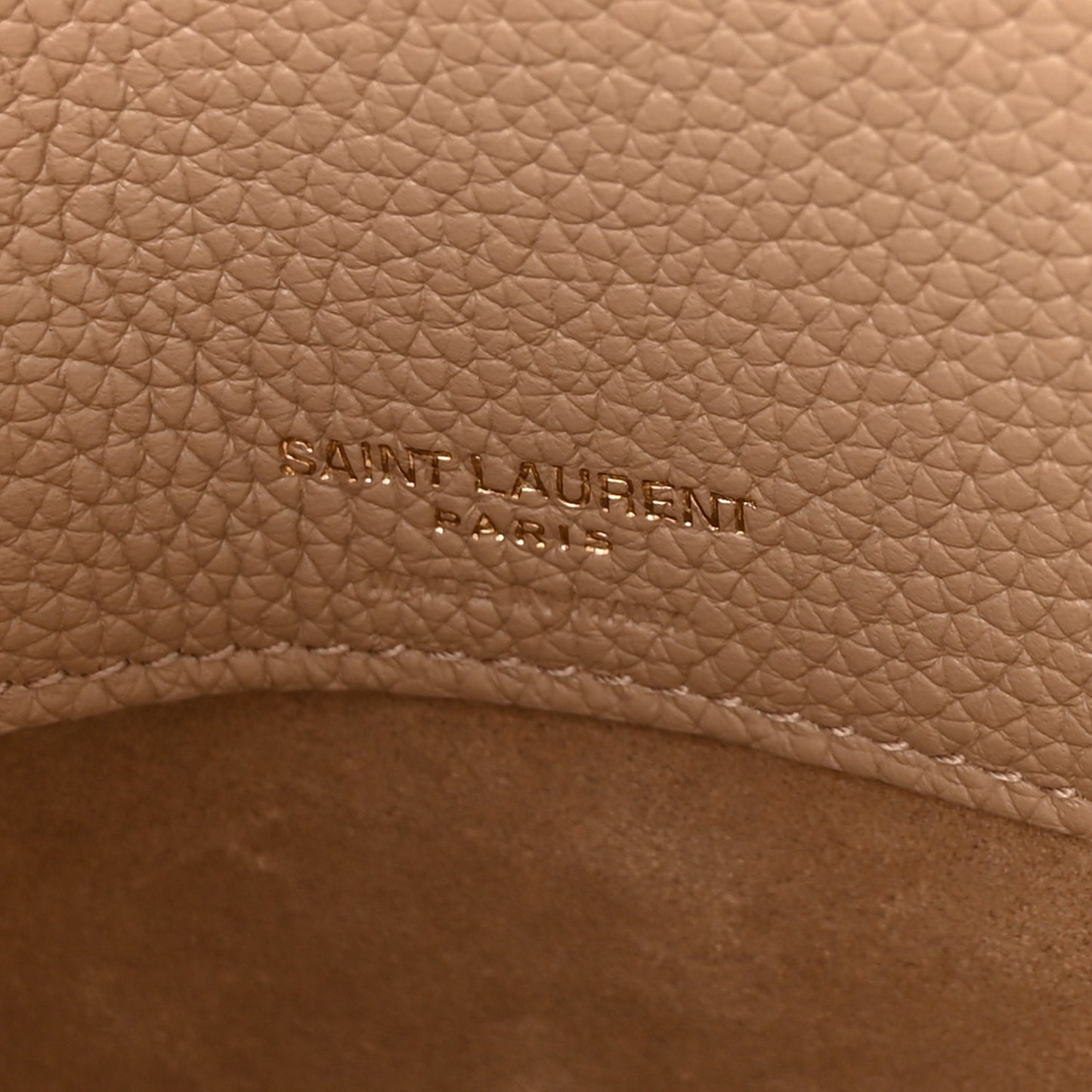 Grained Calfskin Small Supple Sac De Jour Dark Beige