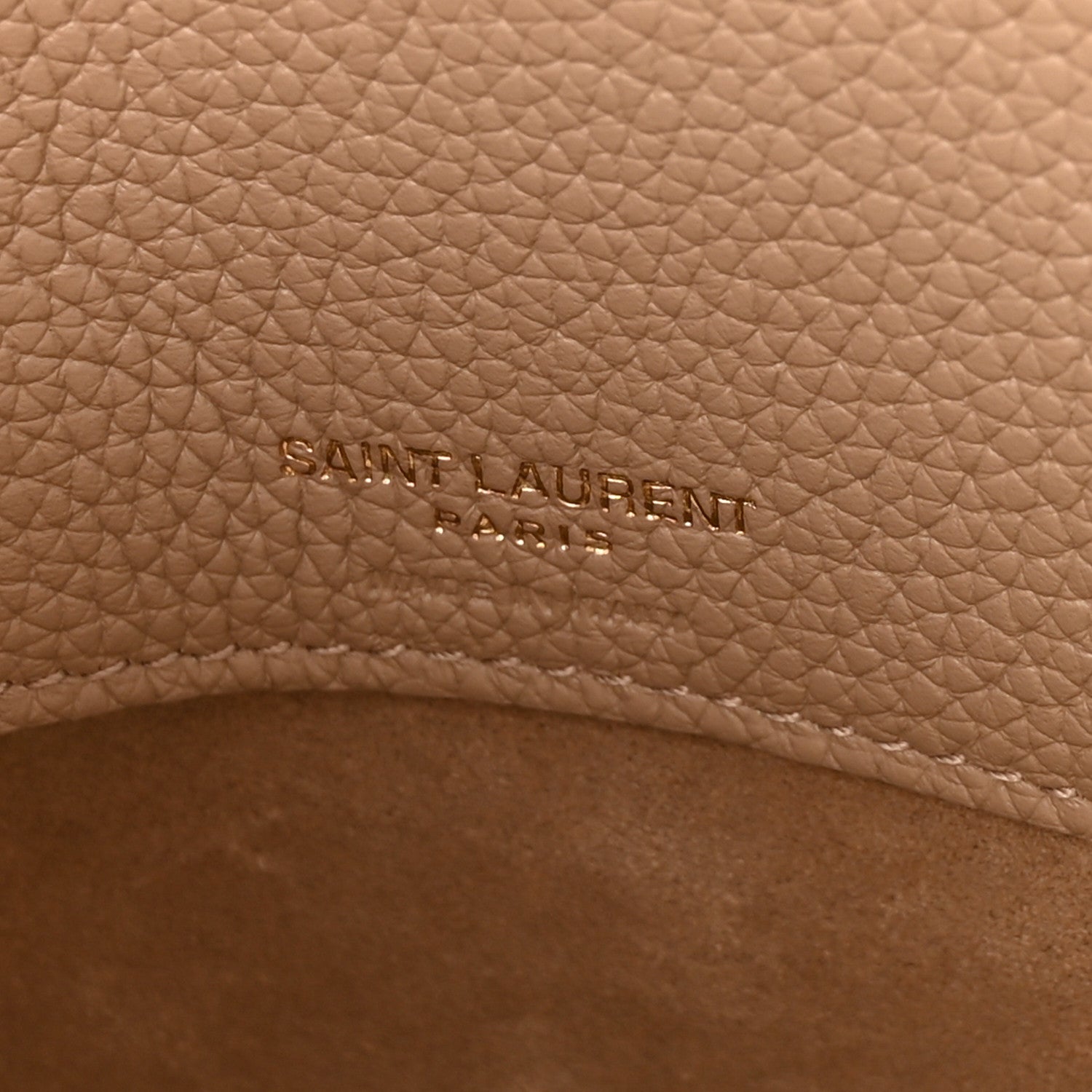 Saint Laurent Grained Calfskin Small Supple Sac De Jour Dark Beige 6 of 9