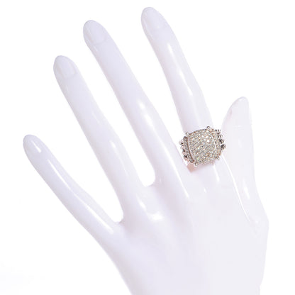 David Yurman Sterling Silver Diamond 16mm Wheaton Ring 53 6.5 2 of 4