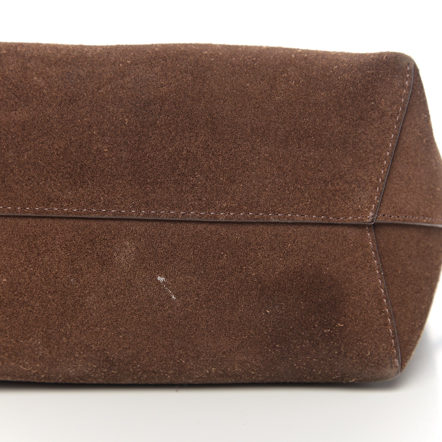 Mansur Gavriel Suede Mini Bucket Bag Chocolate 10 of 10