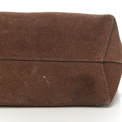 Mansur Gavriel Suede Mini Bucket Bag Chocolate 10 of 10