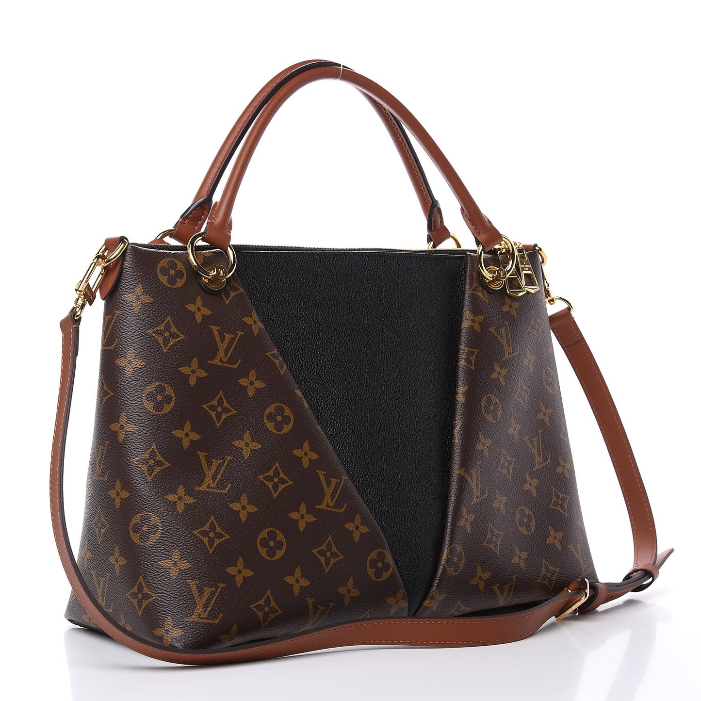 Monogram V Tote MM Black