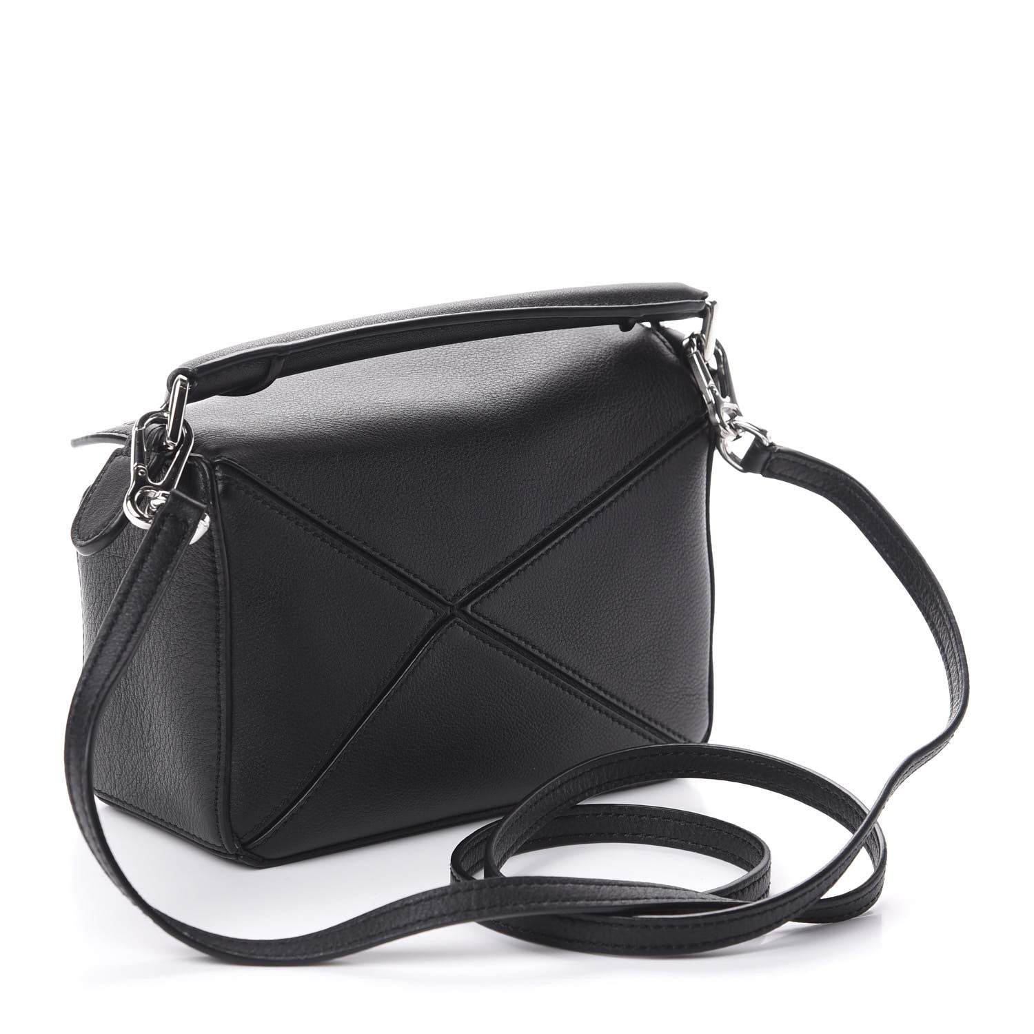 Loewe Calfskin Mini Puzzle Bag Black 3 of 8