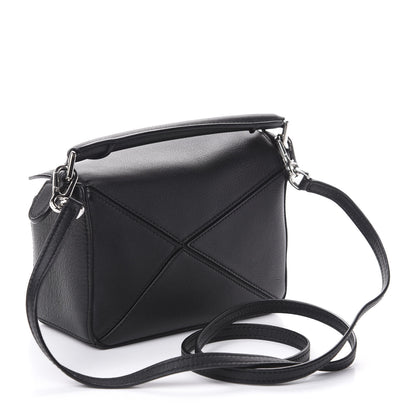 Loewe Calfskin Mini Puzzle Bag Black 3 of 8