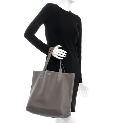 Hermes Taurillon Clemence Double Sens 45 Reversible Tote Etoupe Etain 3 of 11