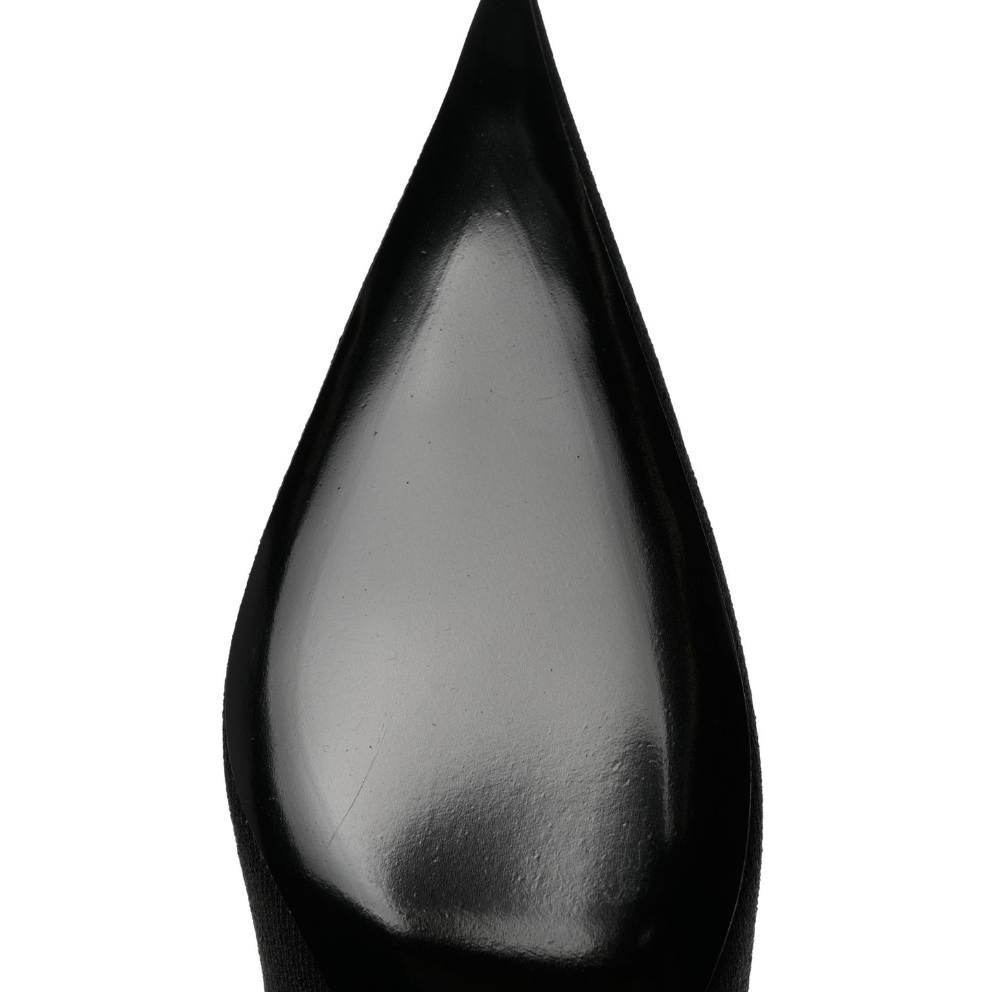 Sustainable Knit Faux Fur Knife Pointed Toe 40mm Mules 37 Black