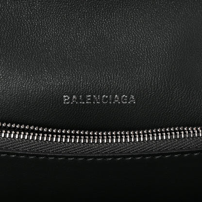Balenciaga Metallic Crushed Calfskin Medium Crush Chain Bag Steel Grey 6 of 9