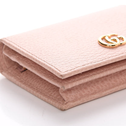 Gucci Dollar Calfskin GG Marmont Card Case Perfect Pink 10 of 12