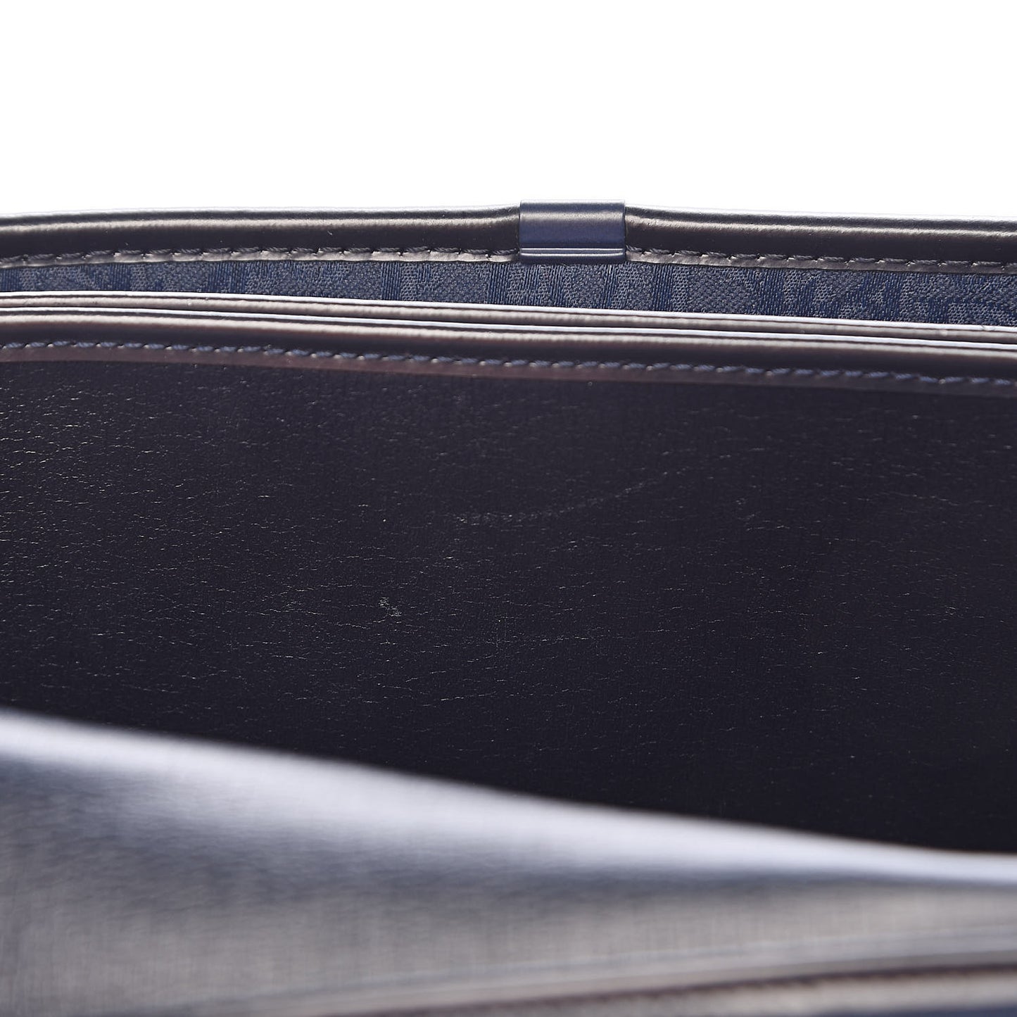 Monogram Chain Flap Navy