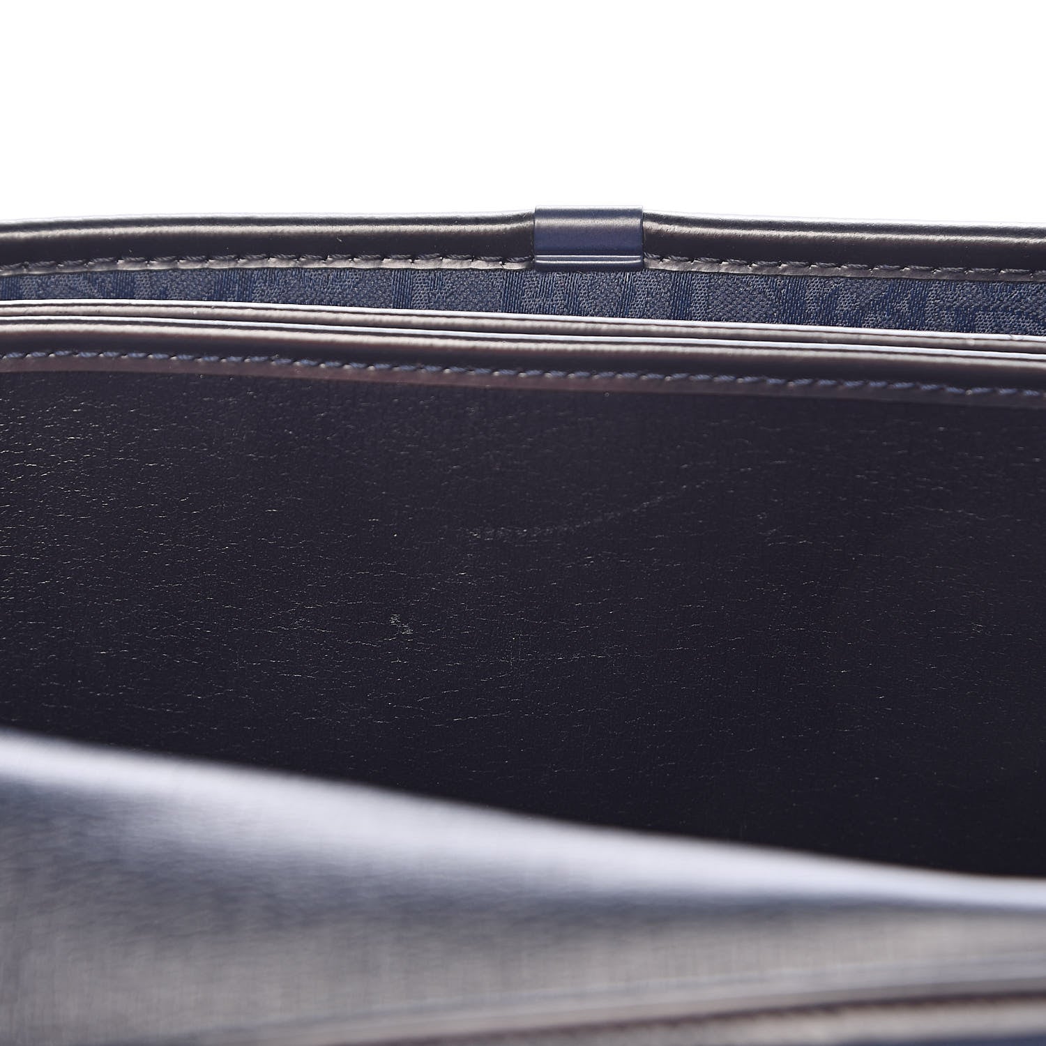 Christian Dior Monogram Chain Flap Navy 7 of 12