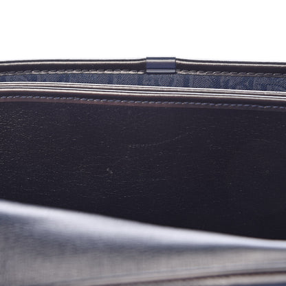 Christian Dior Monogram Chain Flap Navy 7 of 12