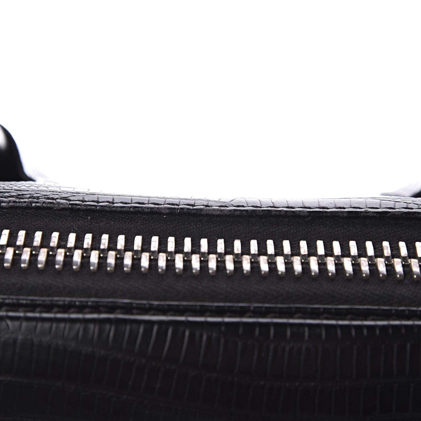 Calfskin Lizard Embossed Medium Antigona Black