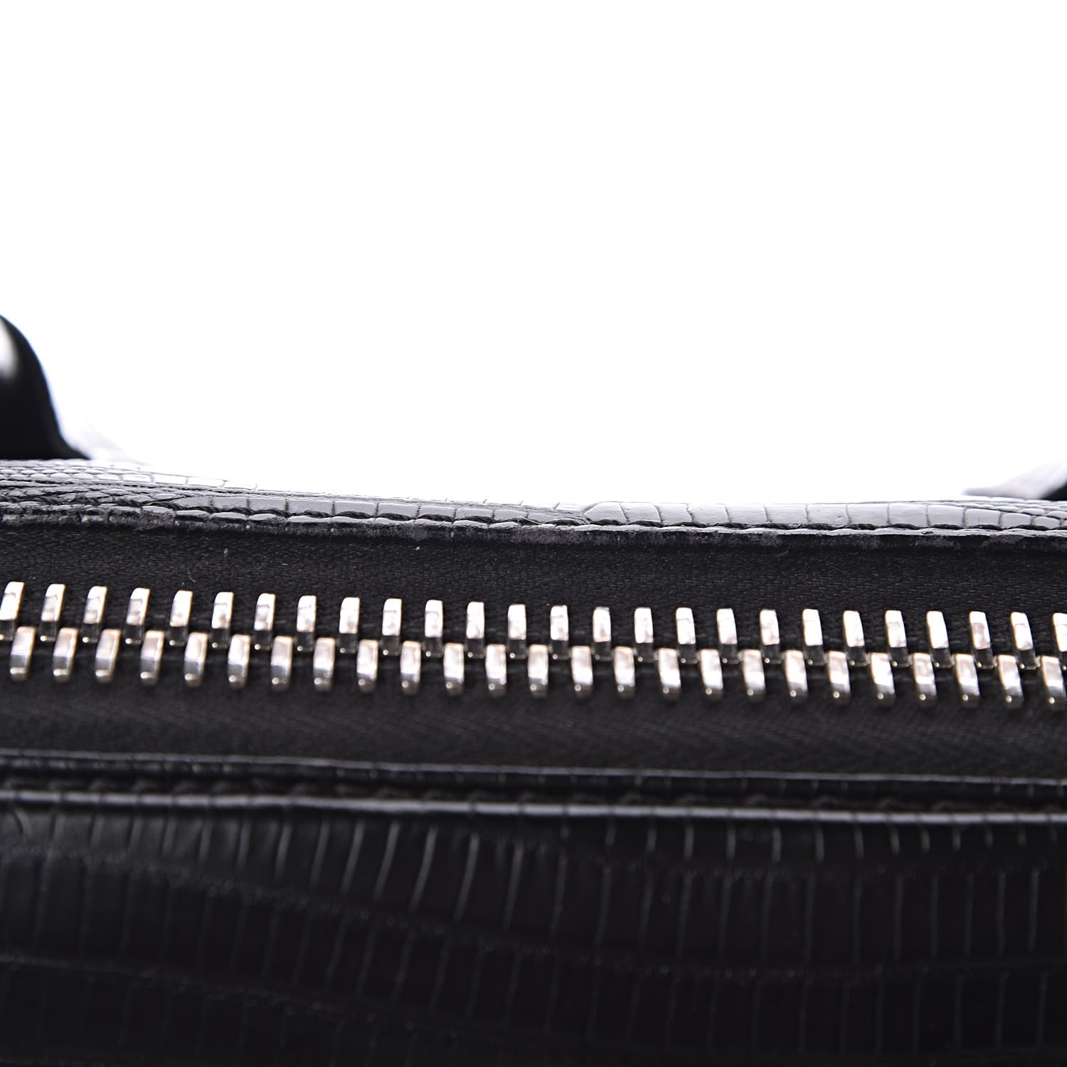 Givenchy Calfskin Lizard Embossed Medium Antigona Black 9 of 13