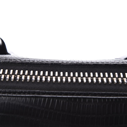 Givenchy Calfskin Lizard Embossed Medium Antigona Black 9 of 13