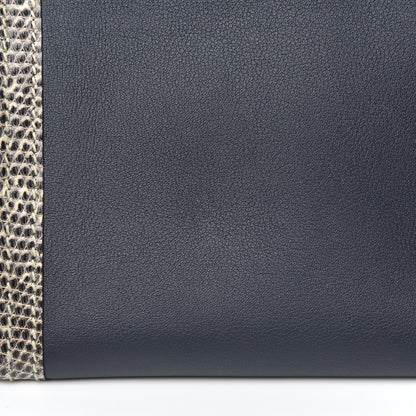 Hermes Swift Lizard Jige Elan Touch 29 Clutch Bleu Nuit Ombre 10 of 10