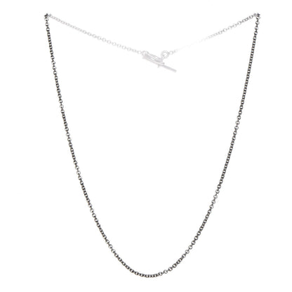Hermes 18K White Gold Chaine D'Ancre Punk Short Necklace 3 of 5