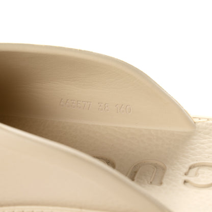 Gucci Rubber Monogram GG Go Through Platform Slide Clogs 38 Mystic White 9 of 9