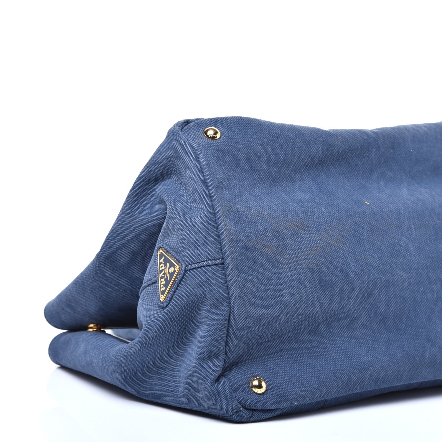 Prada Canvas Canapa Logo Tote Blue 7 of 9