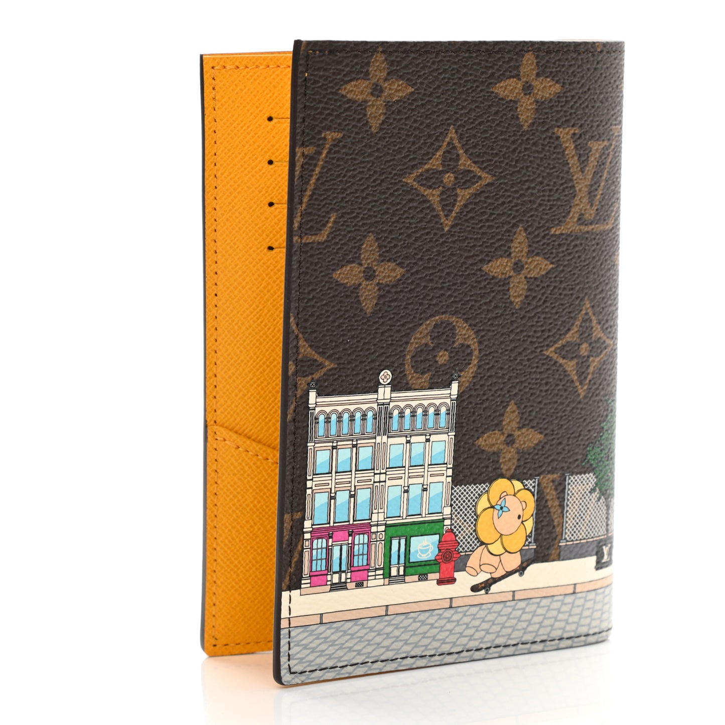 Monogram 2022 Christmas Animation New York Soho Passport Cover Yellow
