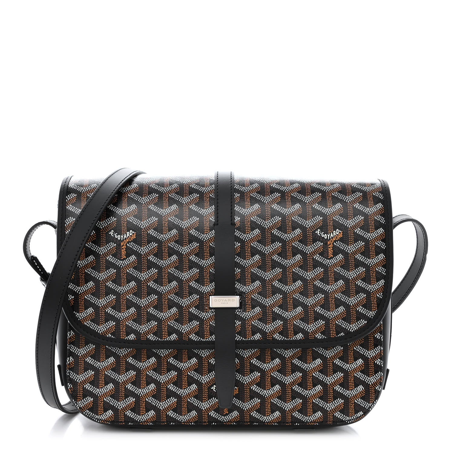Goyard Goyardine Belvedere II MM Messenger Bag Black 1 of 10