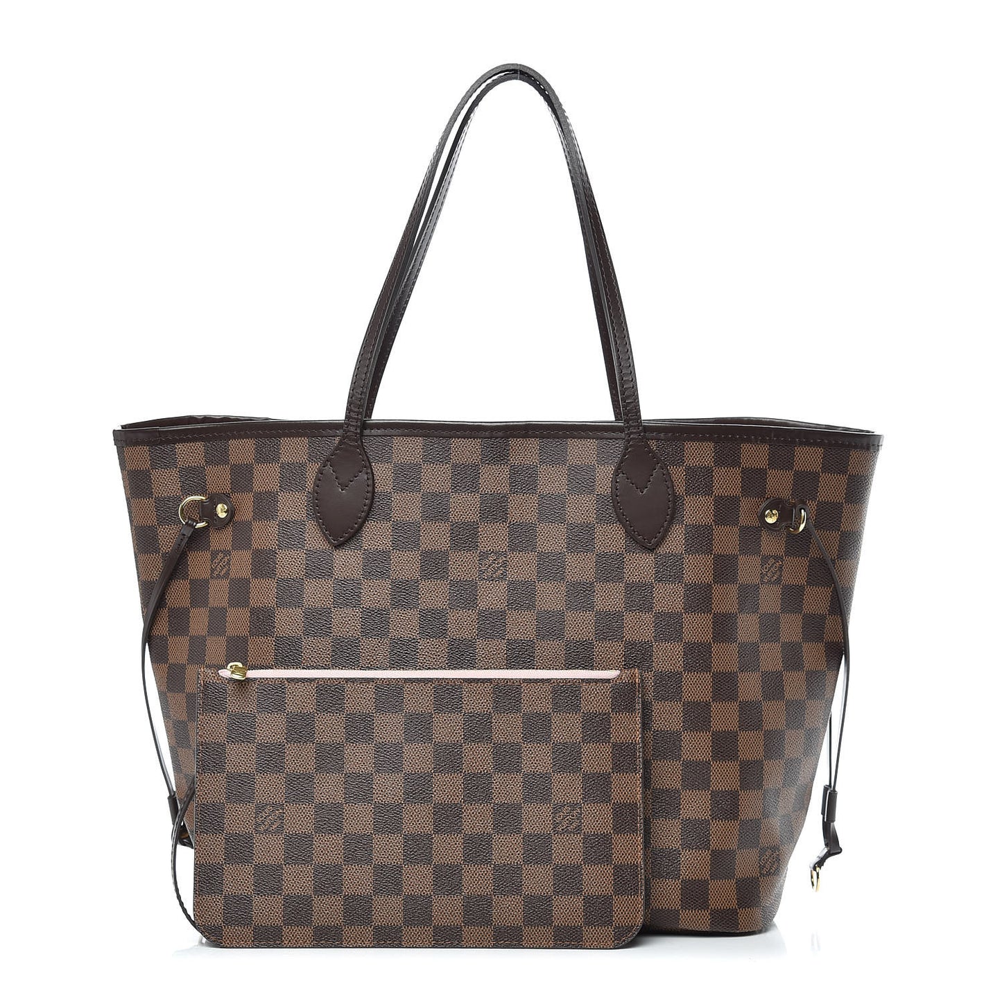 Damier Ebene Neo Neverfull MM Rose Ballerine