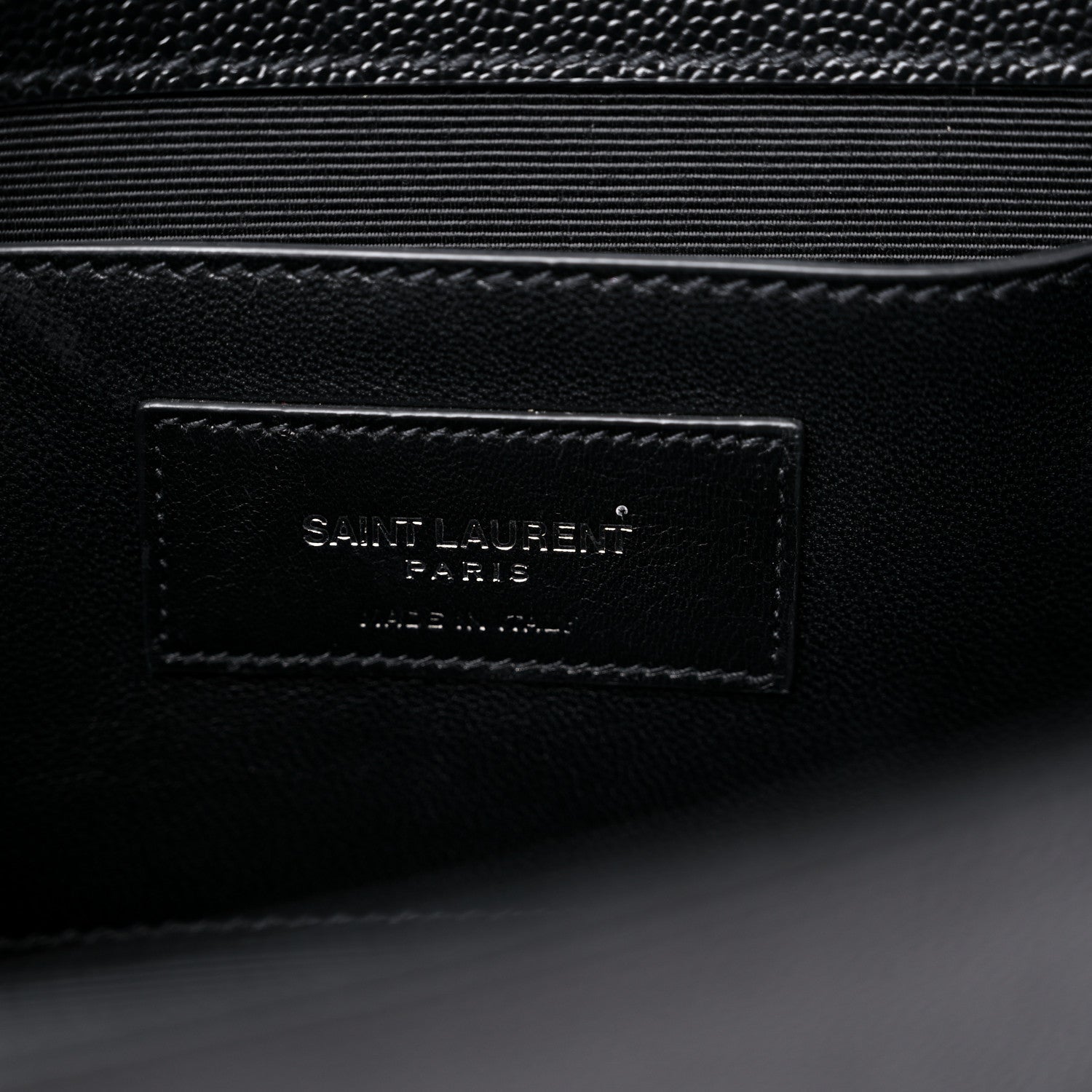 Saint Laurent Grain De Poudre Classic Monogram Kate Clutch Black 7 of 12