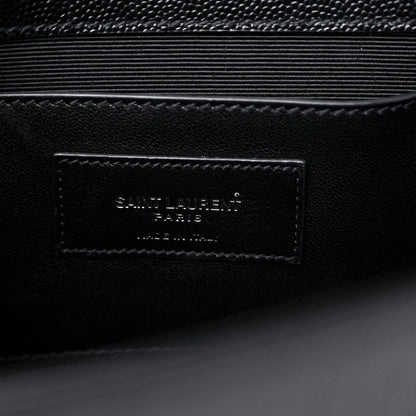Saint Laurent Grain De Poudre Classic Monogram Kate Clutch Black 7 of 12