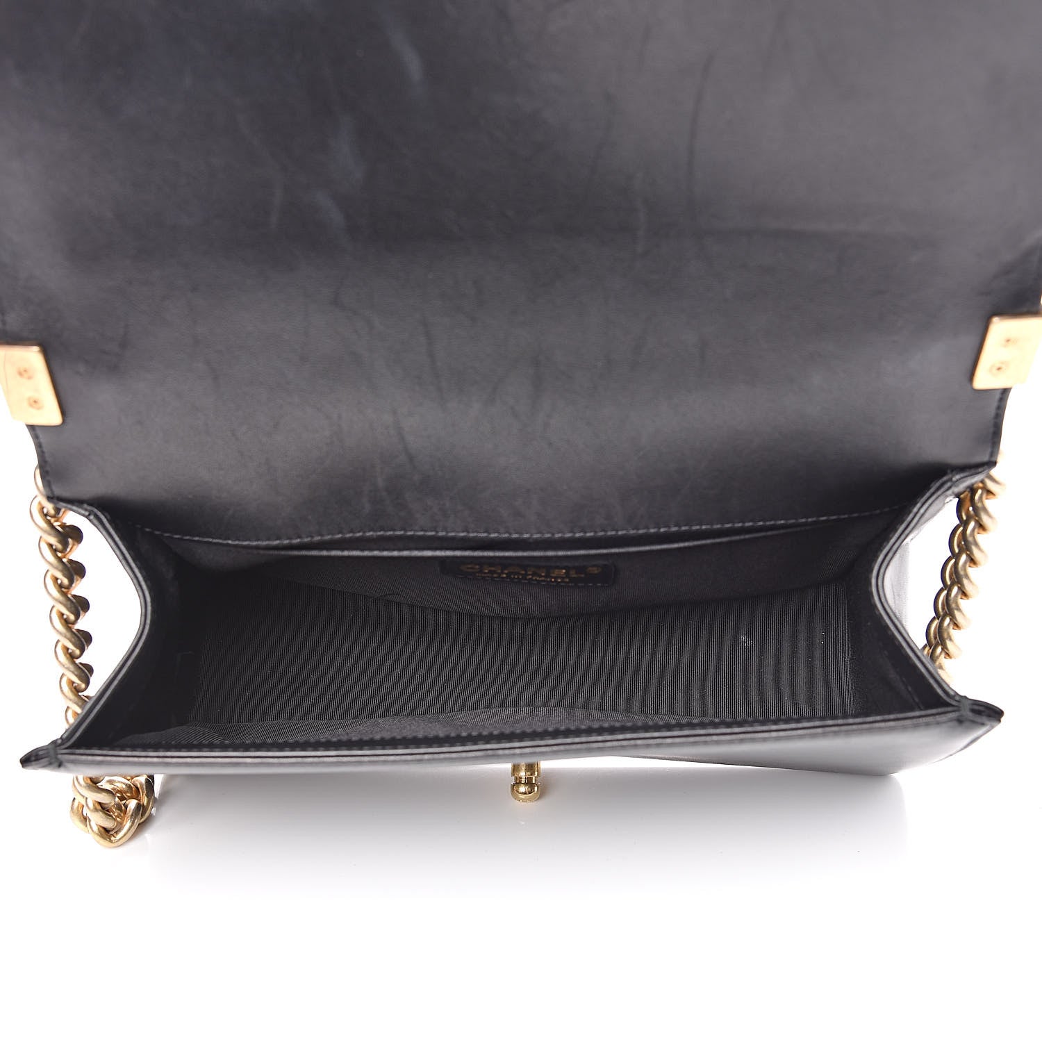 Chanel Lambskin Quilted Medium Boy Flap Black 5 of 16