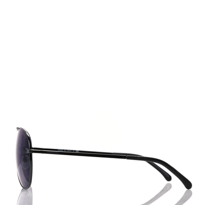 Chanel Metal Aviator CC Sunglasses 4189 T-Q Black 3 of 8