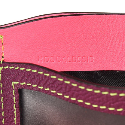 Burberry Soft Grain Calfskin Haymarket Check Izzy Card Case Dark Plum 13 of 13