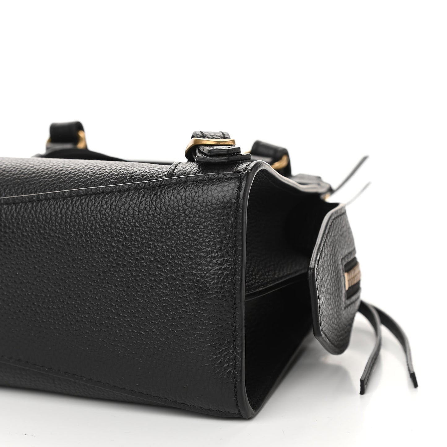 Grained Calfskin Neo Classic Gold Hardware Mini City Black