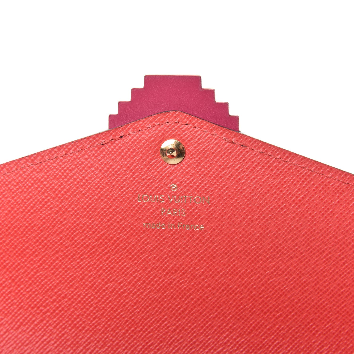 Louis Vuitton Monogram Totem Sarah Wallet Flamingo 8 of 9