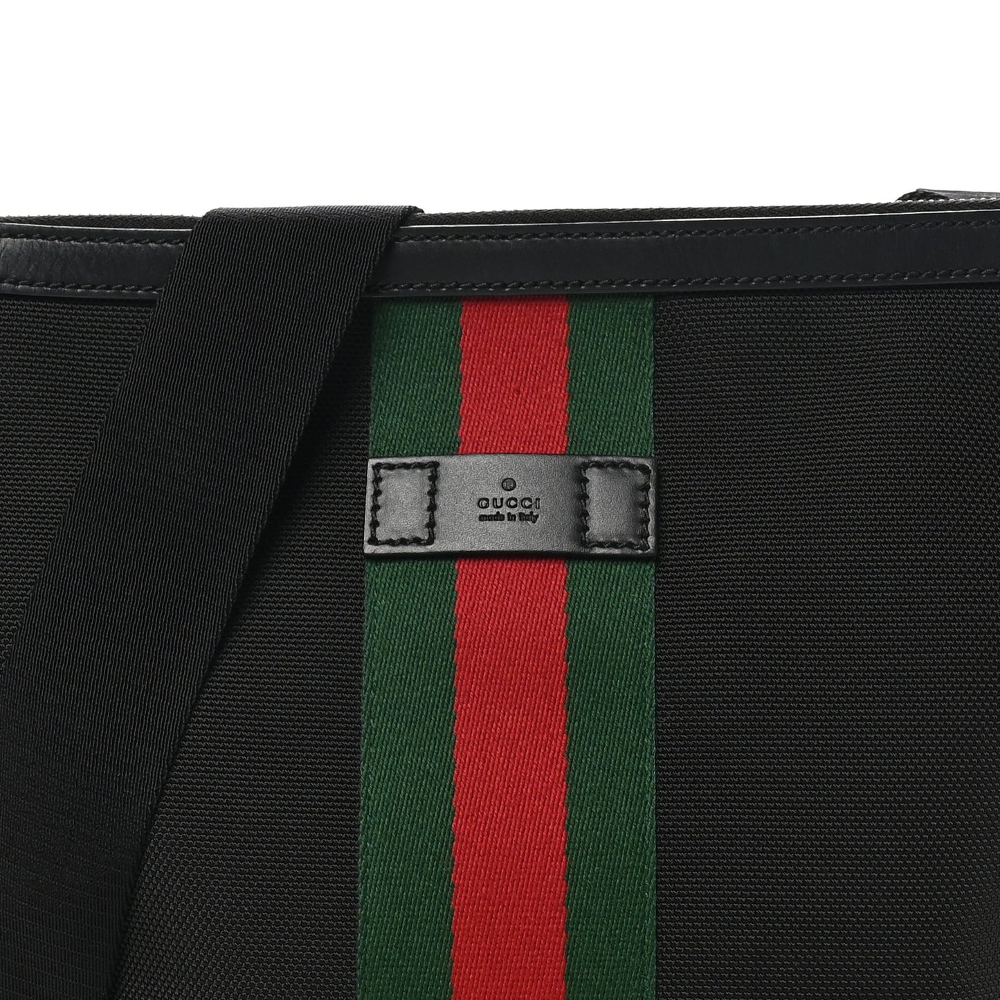 Techno Canvas Web Messenger Bag Black