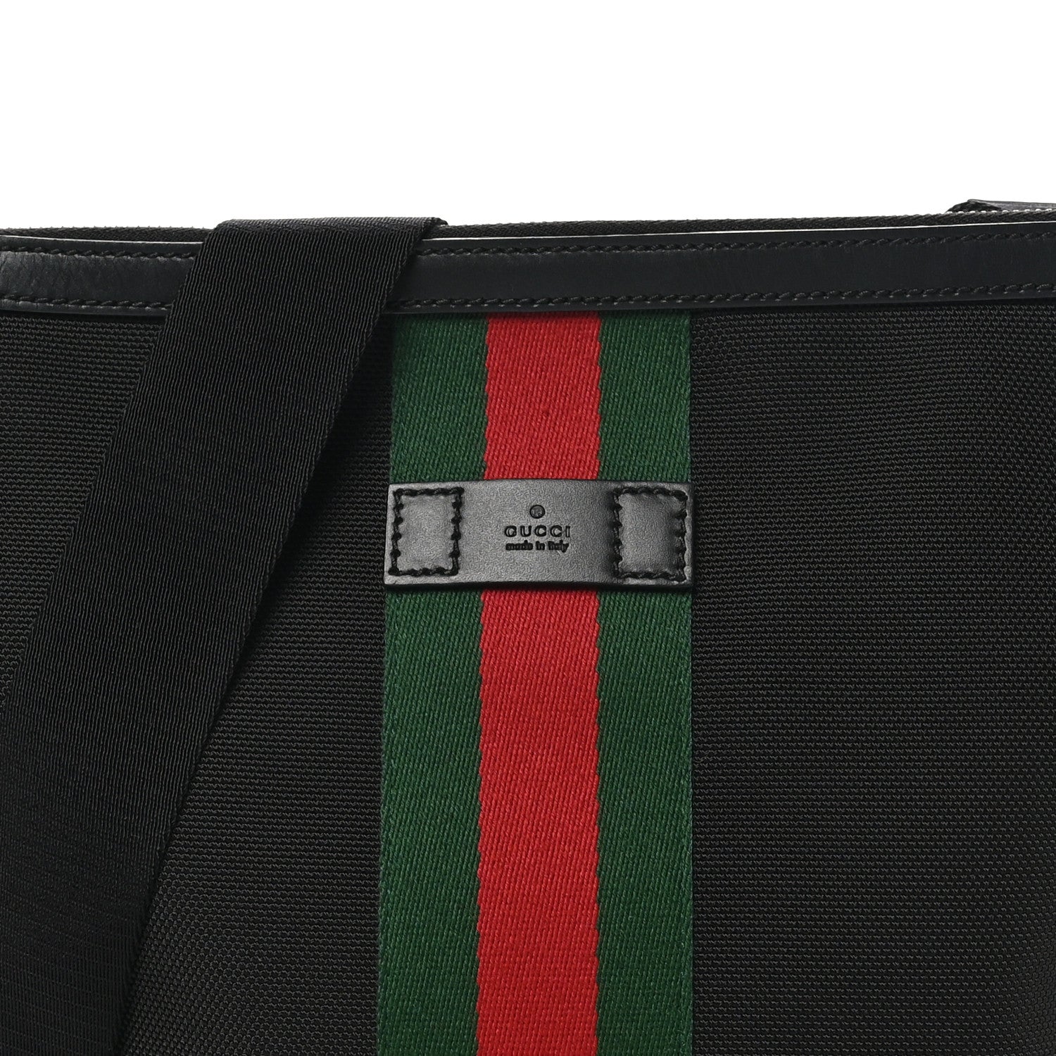 Gucci Techno Canvas Web Messenger Bag Black 8 of 10