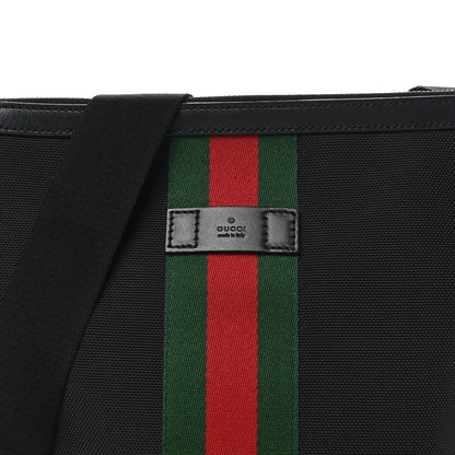 Gucci Techno Canvas Web Messenger Bag Black 8 of 10