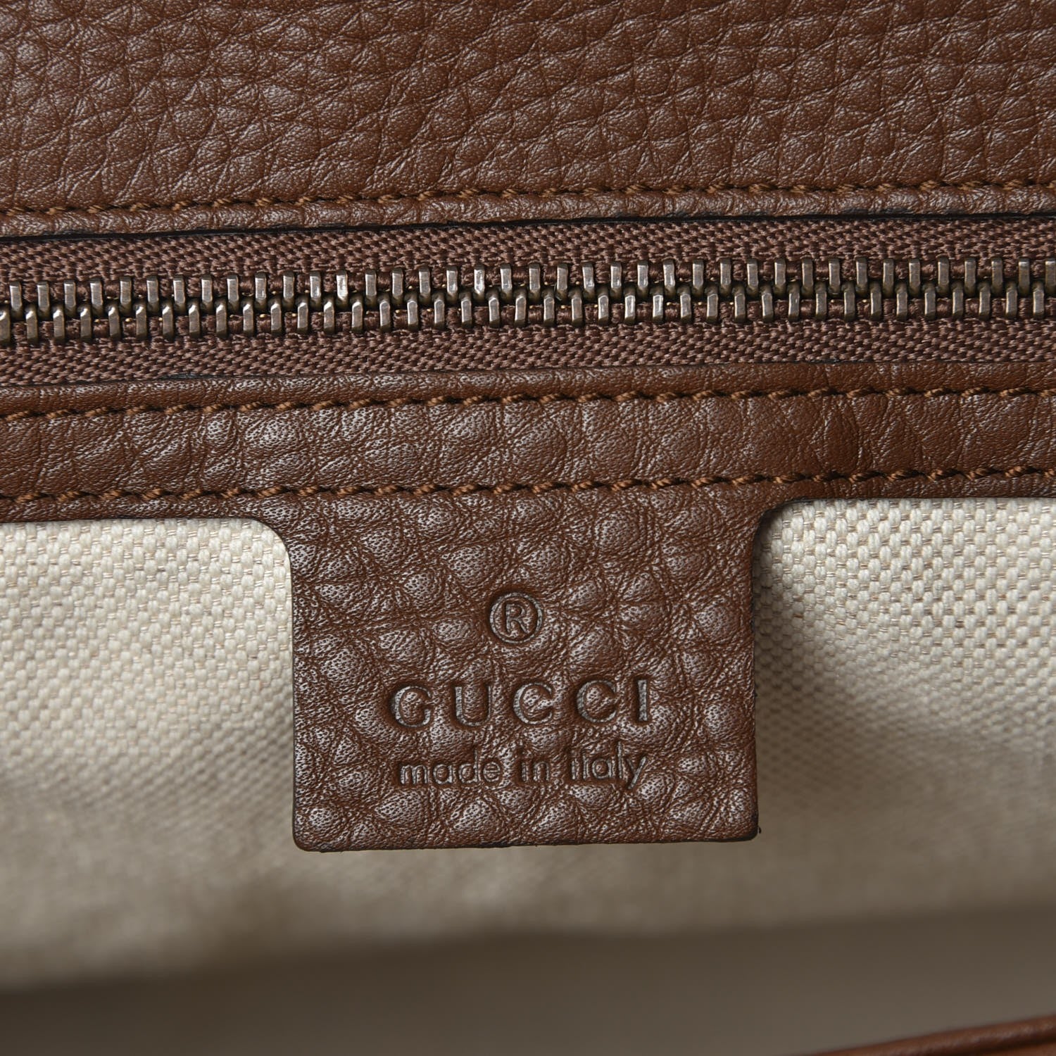 Gucci Calfskin Large GG Marmont Shoulder Bag Brown 6 of 7