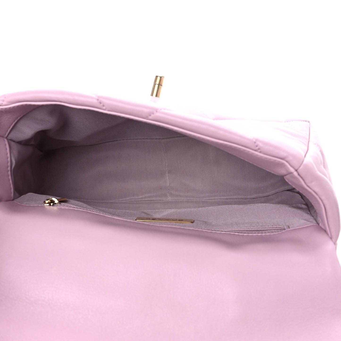 Lambskin Quilted Medium Chanel 19 Flap Light Pink