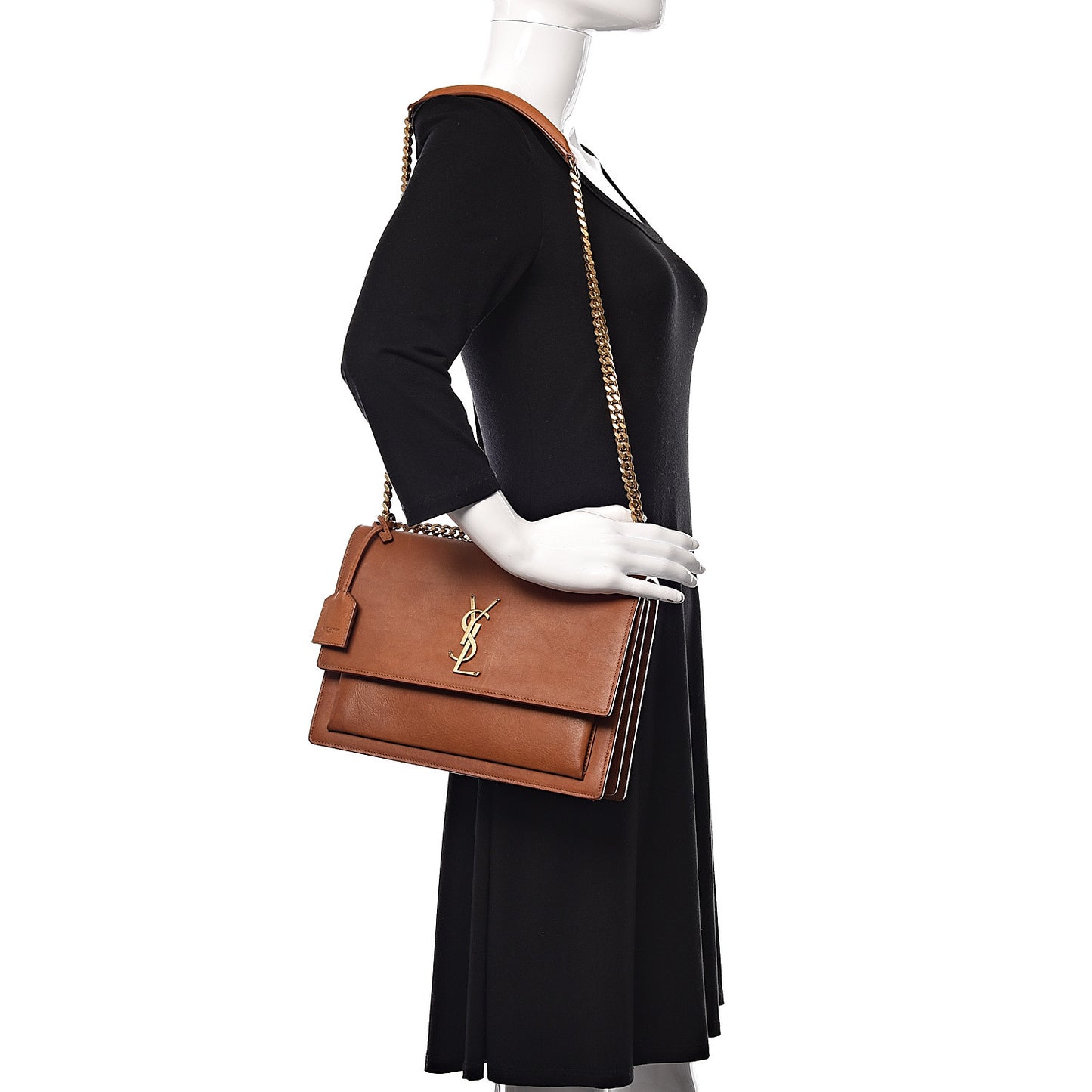 Calfskin Large Monogram Sunset Tan