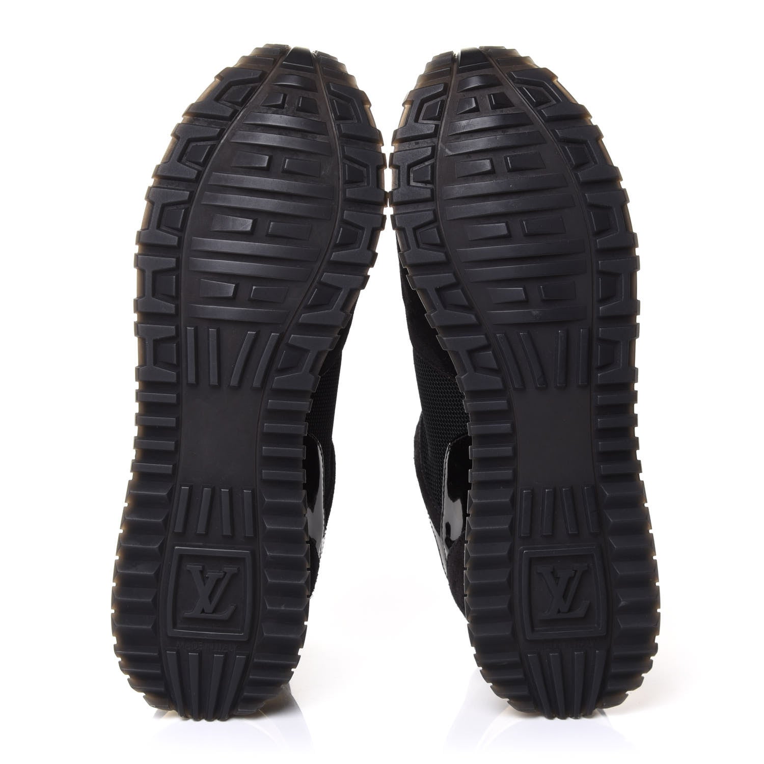 Louis Vuitton Suede Monogram Run Away Sneakers 38.5 Black 6 of 9