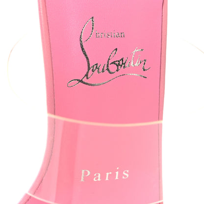 Christian Louboutin Nappa PVC Just Nothing 85 Slide Sandals 36 Calipso 8 of 8