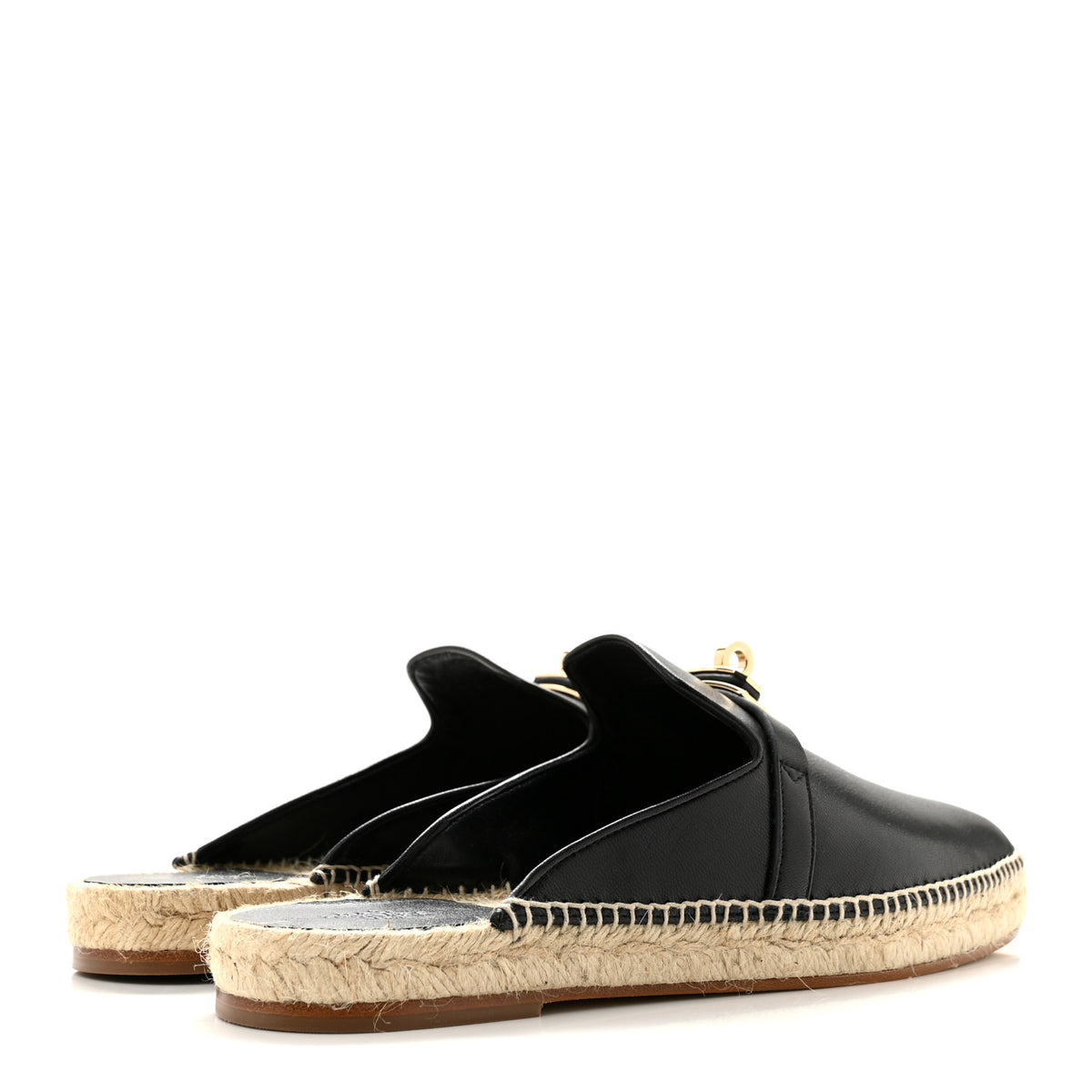 Hermes Goatskin Feria Espadrille 39 Black 5 of 10