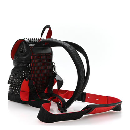 Christian Louboutin Calfskin Spiked Small Explorafunk Backpack Black Black 3 of 10