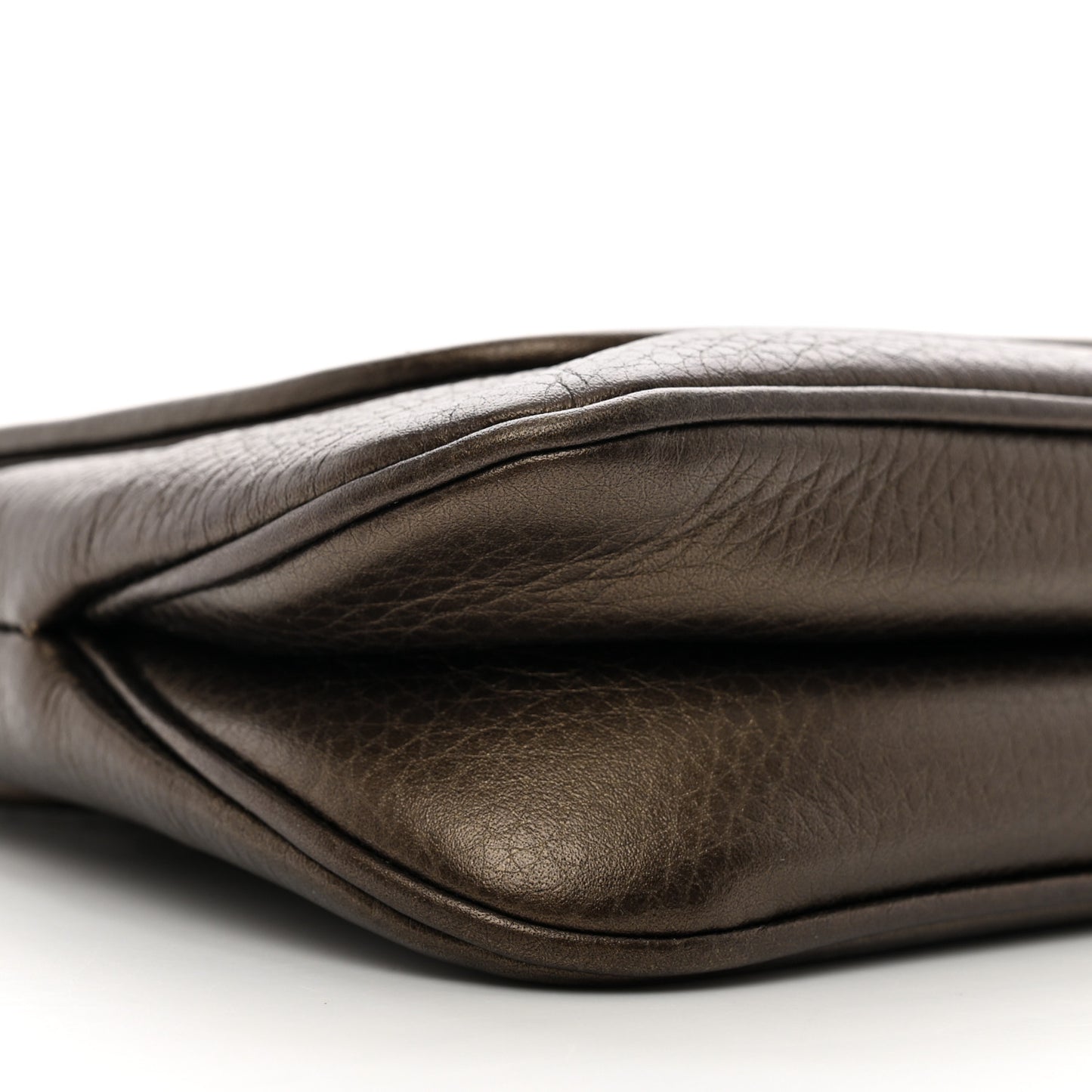 Metallic Pebbled Calfskin Small 1973 Chain Shoulder Bag Winter Leaf