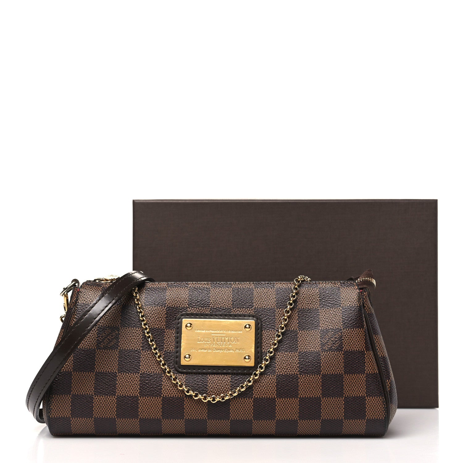 Louis Vuitton Damier Ebene Eva Clutch 10 of 10